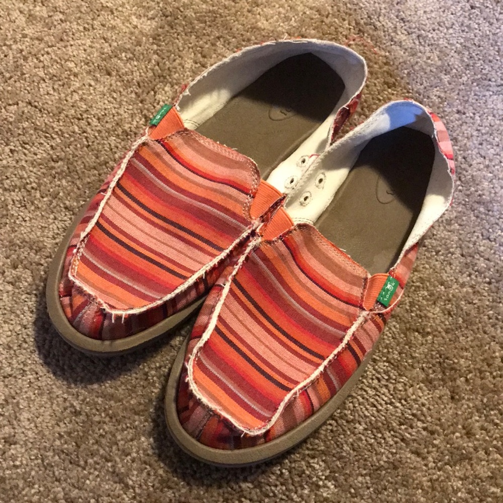 Sanuk Fabric Loafer Slip On Shoes Size 11 7234248